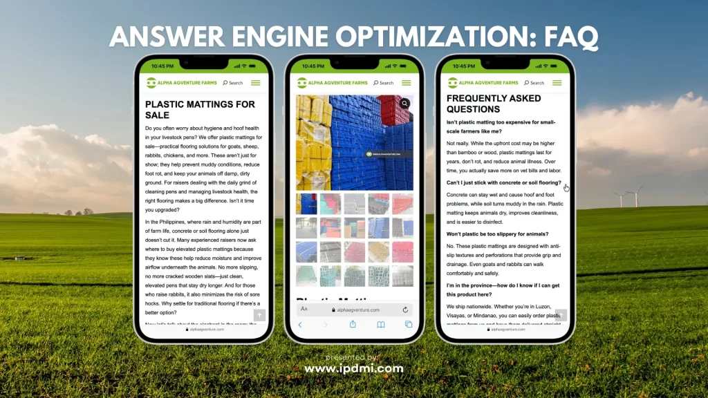 Answer Engine Optimization - FAQ for Alpha Agventure Farms