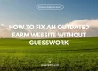 How to Fix an Outdated Farm Website Without Guesswork